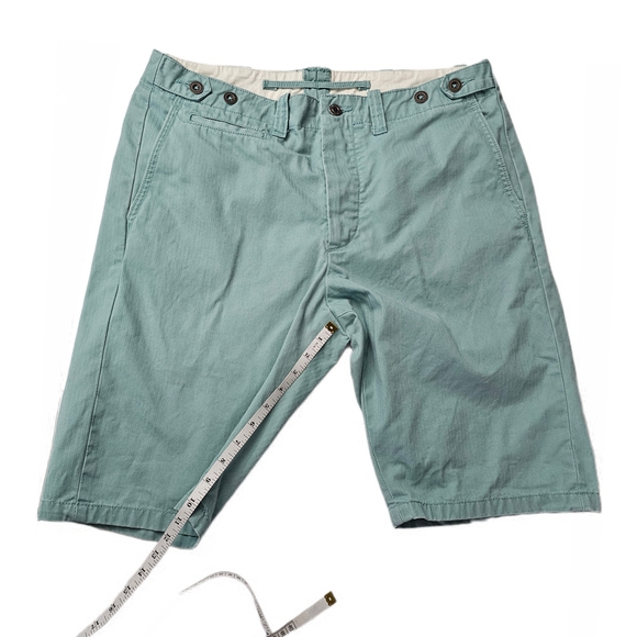 Levi's Men's Aqua Flat Front Cotton Shorts - Picture 12 of 16